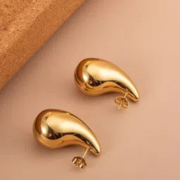 Krelin Gold Plated Stainless Steel Drop Earrings-picture-23