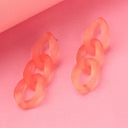 DressBerry Pink Contemporary Drop Earrings-picture-17