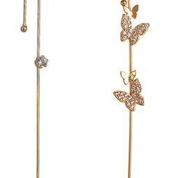 Vembley Set Of 2 Gold-Toned Spiked Ear Cuff Earrings image 1