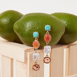 Accessorize London Women Eclectic Long Drop Earrings-picture-45