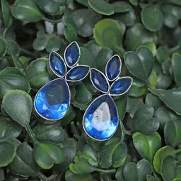 Ozanoo Silver-Plated Floral Drop Earrings-picture-23