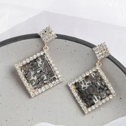 DressBerry Gold Plated Drop Earrings-picture-26