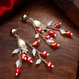 aadita Silver Contemporary Drop Earrings-picture-26