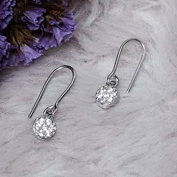 Voylla Silver-Toned Contemporary Studs Earrings-picture-16