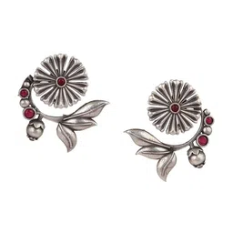 EL REGALO Alloy Stone Studded Contemporary Studs Earrings image 1