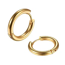 KARISHMA KREATIONS Men Set Of 4 Circular Hoop Earrings image 3