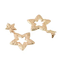 kashwini Rose Gold Contemporary Drop Earrings image 3