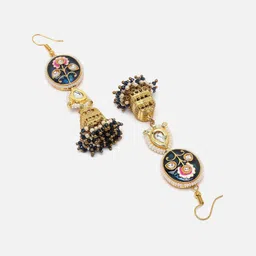 DUGRISTYLE Gold-Plated Contemporary Drop Earrings image 3