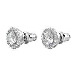 SWAROVSKI White Contemporary Studs Earrings image 3