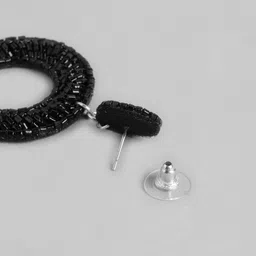 RICHEERA Circular Artificial Beads Drop Earrings image 4