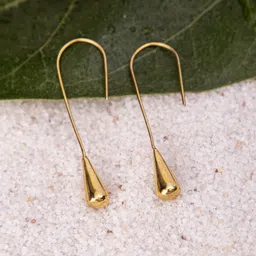 Studio One Love Pack Of 3 Brass-Plated Contemporary Drop Earrings image 3