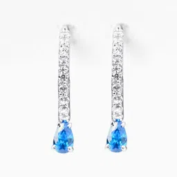 Clara 925 Sterling Silver Contemporary Hoop Earrings image 3