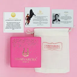 Unniyarcha 92.5 Sterling Silver Gold Plated Beaded Mangalsutra Drop Earrings image 3