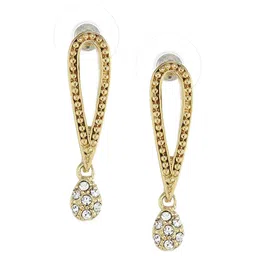 Estele Gold Plated Geometric Drop Earrings image 3