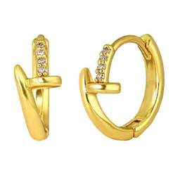 MYKI Gold-Plated Circular Hoop Earrings image 3