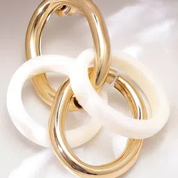 Rubans Voguish Gold Plated Drop Earrings image 2