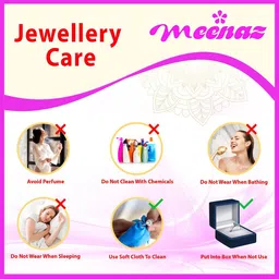 MEENAZ Gold-Plated Contemporary Jhumkas image 4