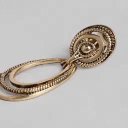 Anouk Set of 2 Gold-Plated Antique Hoop and Drop Earrings image 4