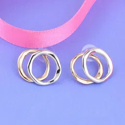 Silver Shine Multicoloured Contemporary Drop Earrings image 4