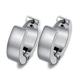 KARISHMA KREATIONS Unisex Set Of 4 Geometric Hoop Earrings image 2