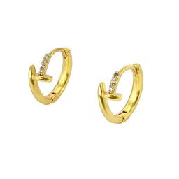MYKI Gold-Plated Circular Hoop Earrings image 4