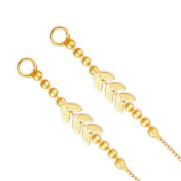 Vighnaharta Set Of 2 Gold-Plated Ear Chain image 5