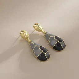 MYKI Gold-Plated Contemporary Drop Earrings image 5