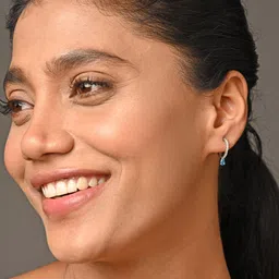 Clara 925 Sterling Silver Contemporary Hoop Earrings image 5