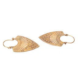 Studio One Love Gold-Plated Contemporary Hoop Earrings image 5
