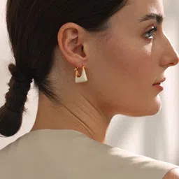 Celestique Handbag Shape Hoop Earrings image 5