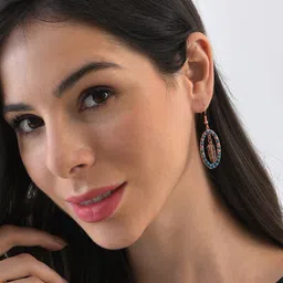 SOHI Multicoloured Contemporary Drop Earrings image 2