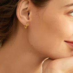 MYKI Gold-Plated Circular Hoop Earrings image 5