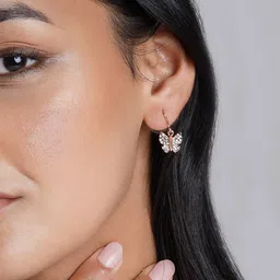JOKER & WITCH Rose Gold-Plated Contemporary Drop Earrings image 3