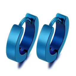 KARISHMA KREATIONS Unisex Set Of 4 Geometric Hoop Earrings image 4