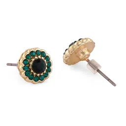 Zaveri Pearls Set Of 20 Gold Plated Studs Earrings image 2