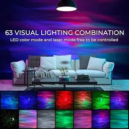 wengonvila LED Galaxy Projector for Room Decor,bluetooth – Moon Light with Remote Control Night Lamp image 2