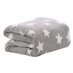 OyO Baby Grey Geometric Fleece Mild Winter Single Bed Blanket-image-86