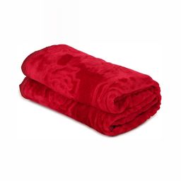 Comfowell Red Floral Heavy Winter 500 GSM Double Bed Blanket-picture-43