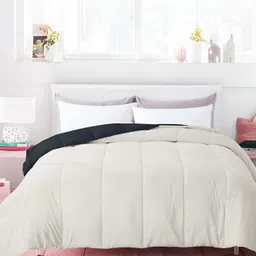 Comfowell Beige & Black Heavy Winter 233 GSM Double Bed Comforter-image-37