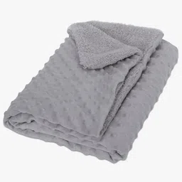 POKORY Kids Grey 1 Solid Cotton Ac Room 210 GSM Single Bed Blanket-picture-19