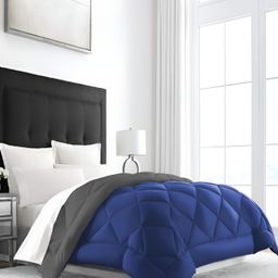Comfowell Grey & Blue Heavy Winter 233 GSM Double Bed Comforter-picture-9