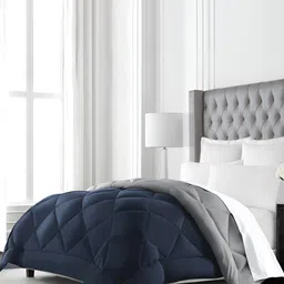 Comfowell Blue & Grey Heavy Winter 233 GSM Double Bed Comforter-picture-38