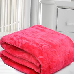 Comfowell Pink Floral Heavy Winter 233 GSM Single Bed Blanket-image-9