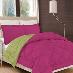 Comfowell Pink & Green Heavy Winter 233 GSM Double Bed Quilt-image-66