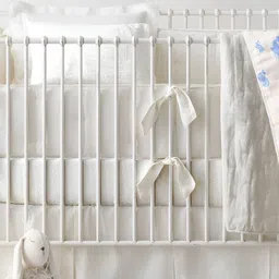 THE BABY ATELIER White & Blue Abstract Printed Cotton AC Room 300 GSM Single Bed Quilt image 3