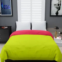 Comfowell Pink & Green Heavy Winter 233 GSM Single Bed Comforter image 3