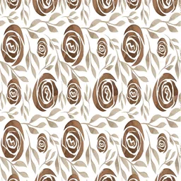 CHICERY Brown & Rose Floral 210 GSM Pure Cotton AC Room Single Bed Dohar image 3