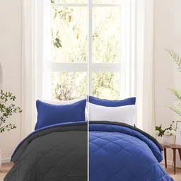 Comfowell Grey & Blue Heavy Winter 233 GSM Double Bed Comforter image 4