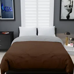 Comfowell Grey & Brown Heavy Winter 233 GSM Single Bed Quilt image 3