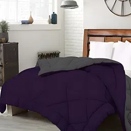 Comfowell Purple & Grey Heavy Winter Single Bed Comforter image 2